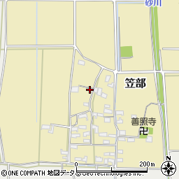 三重県伊賀市笠部57周辺の地図