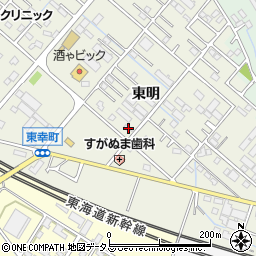 愛知県豊橋市東幸町東明72周辺の地図