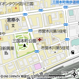 大阪区検察庁交通分室周辺の地図