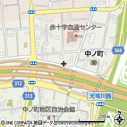 静岡県浜松市中央区中野町2572周辺の地図