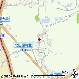 奈良県生駒市北田原町周辺の地図