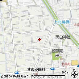 静岡県浜松市中央区北島町周辺の地図