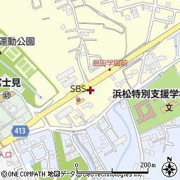 幸楽苑磐田岩井店周辺の地図
