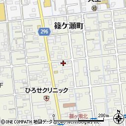 静岡県浜松市中央区篠ケ瀬町447周辺の地図