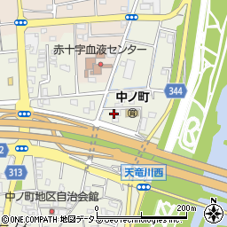 静岡県浜松市中央区中野町2592周辺の地図