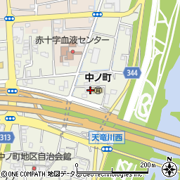 静岡県浜松市中央区中野町2595周辺の地図