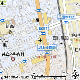 大阪トヨタ自動車　十三店周辺の地図