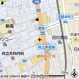 大阪トヨタ自動車　十三店周辺の地図