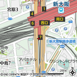 BW STATION 地下鉄新大阪店周辺の地図