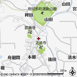 愛知県知多郡南知多町豊丘後田6周辺の地図