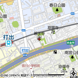 兵庫県芦屋市打出町3周辺の地図