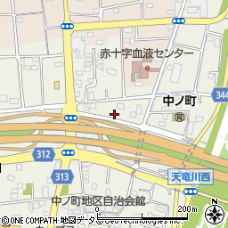 静岡県浜松市中央区中野町2565周辺の地図