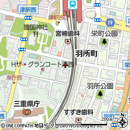 三重県遊技業協組周辺の地図