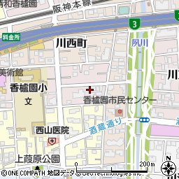 兵庫県西宮市中浜町2-29周辺の地図