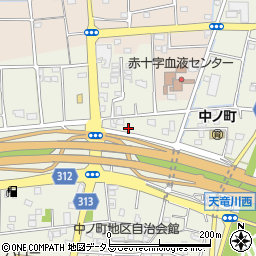 静岡県浜松市中央区中野町2561周辺の地図