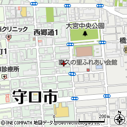 大阪府守口市西郷通1丁目26周辺の地図