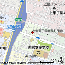 タイムズ今津野田町駐車場周辺の地図