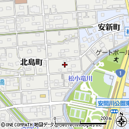静岡県浜松市中央区北島町375周辺の地図