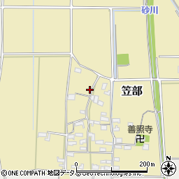 三重県伊賀市笠部66周辺の地図