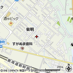 愛知県豊橋市東幸町東明57-1周辺の地図