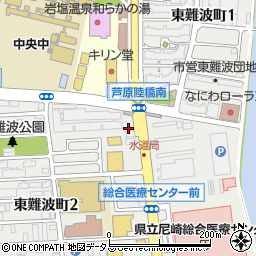 セブンイレブン尼崎東難波町２丁目店周辺の地図