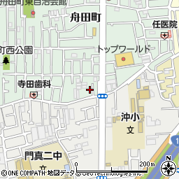 大阪府門真市舟田町33-24周辺の地図