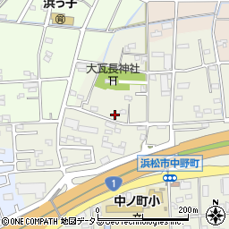 静岡県浜松市中央区中野町2214周辺の地図