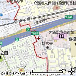 兵庫県西宮市中浜町6周辺の地図