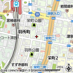 ヘアーズアトゥー（ｈａｉｒ’ｓａ．ｔ．ｕ）津駅前店周辺の地図