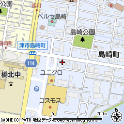 津自家用自動車協会周辺の地図