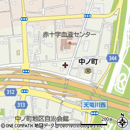 静岡県浜松市中央区中野町2584周辺の地図