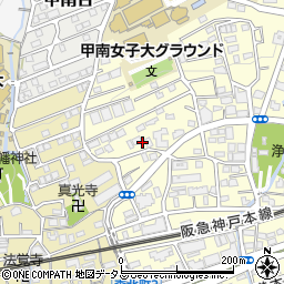 兵庫県神戸市東灘区森北町6丁目6周辺の地図