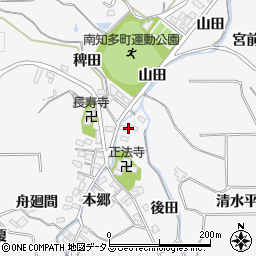愛知県知多郡南知多町豊丘後田4周辺の地図