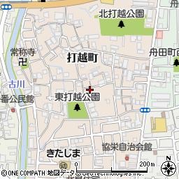 門真市打越町テラスハウス周辺の地図