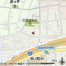 静岡県浜松市中央区中野町2217周辺の地図