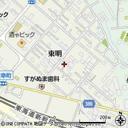 愛知県豊橋市東幸町東明57-5周辺の地図