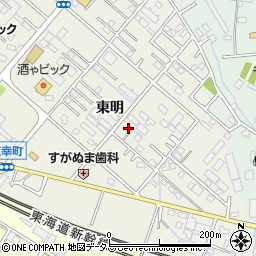 愛知県豊橋市東幸町東明57-5周辺の地図