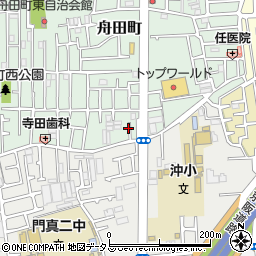 大阪府門真市舟田町33周辺の地図