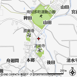 愛知県知多郡南知多町豊丘後田5周辺の地図