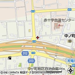 静岡県浜松市中央区中野町2551周辺の地図