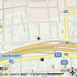 静岡県浜松市中央区中野町2355周辺の地図