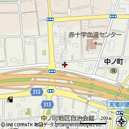 静岡県浜松市中央区中野町2558周辺の地図