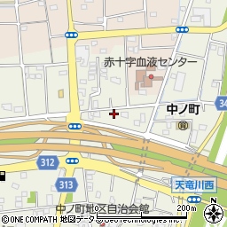 静岡県浜松市中央区中野町2562周辺の地図