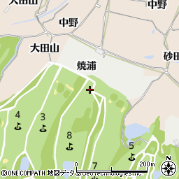 京都府木津川市加茂町大野焼浦周辺の地図