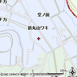 愛知県豊橋市雲谷町新丸山ワキ周辺の地図