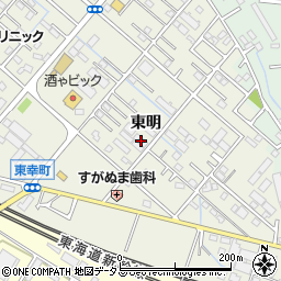 愛知県豊橋市東幸町東明69周辺の地図