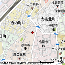 大阪府守口市大枝西町3-1周辺の地図