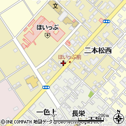 愛知県豊橋市中野町周辺の地図