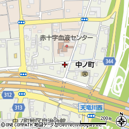 静岡県浜松市中央区中野町2582周辺の地図