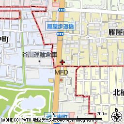 トヨタカローラ大阪　畷店周辺の地図